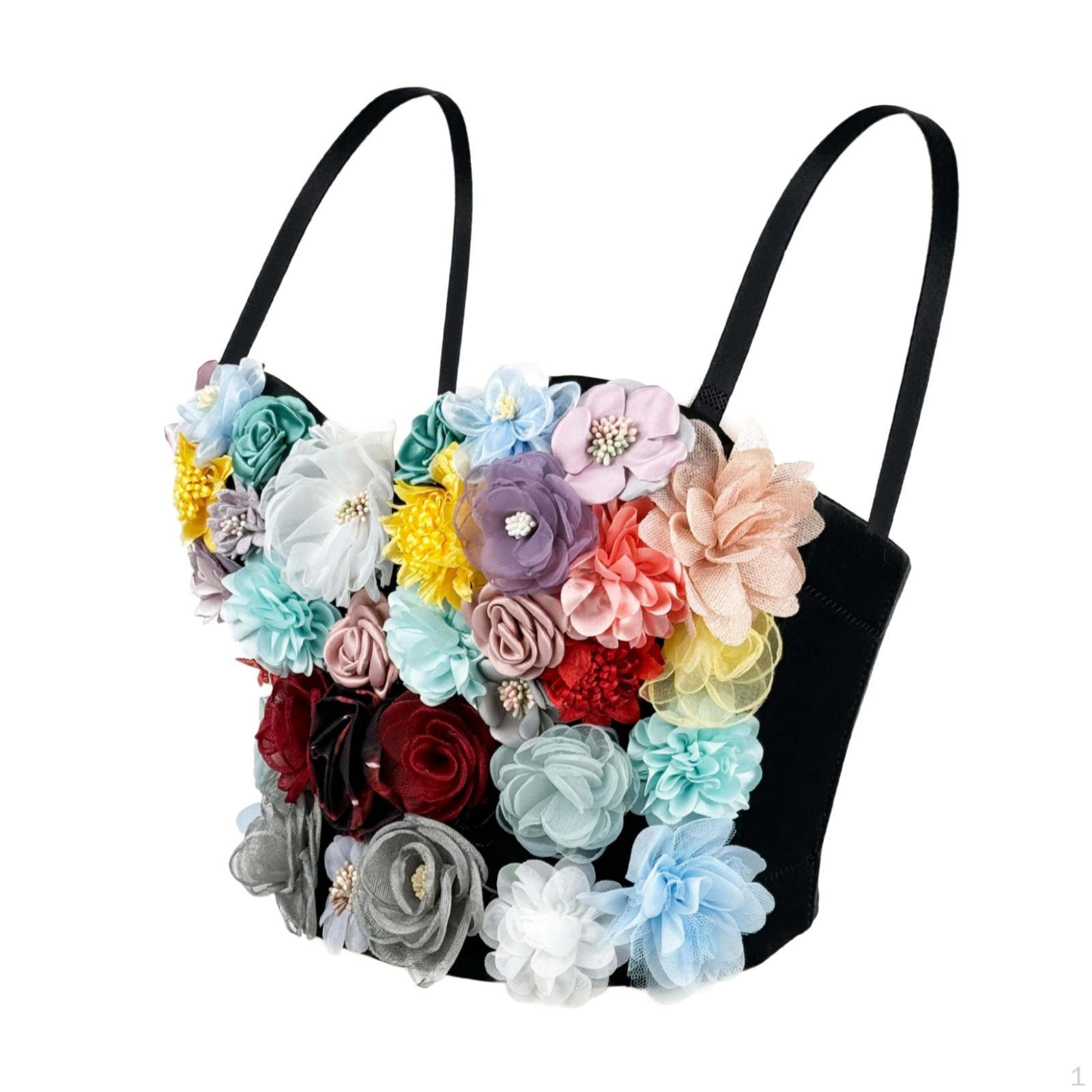 

Бюстье с цветочным принтом и укороченным топом для вечеринки, отпуска, танцев и свиданий 38C 85