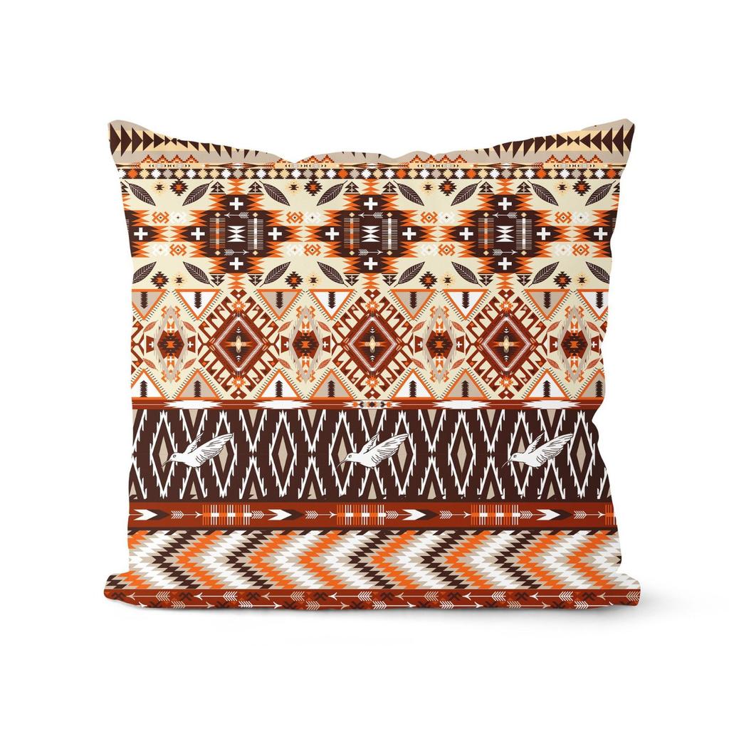Retro Abstrakt Geometrisch Ethnisch Stil Kissenbezug Weiche Einrichtung Amerikanischer Sommer Sofakissen