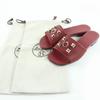 Excellent HERMES Mule Dune Collier Docien Leather Sandals Bordeaux Series 36 Used