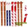 1/4/8pcs Christmas Eraserable Pen Set Cute Santa/Snowman/Gingerbread/Reindeer /With Plastic Eraser Stationery Gift