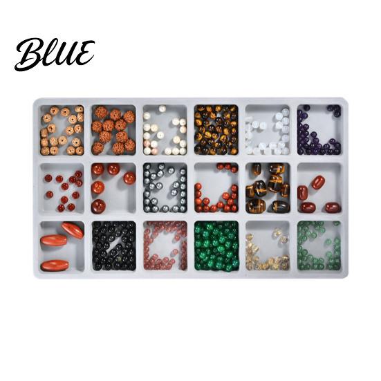 Schmuck-Planungsbrett Perlen-Design DIY-Herstellungsschale Beflockter Organizer