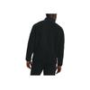 Under Armour Solid Color Logo Splicing Zipper Fleece Stand Collar Pullover Men Black 1373847-001