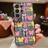 Bowknots Print Phone Case For Samsung S26 Ultra S25 Edge S24 Plus S23 FE A15 A16 A17 A35 A36 A37 A54 A55 A56 A57 5G Hybrid TPU+PC Magnetic Matte Cover