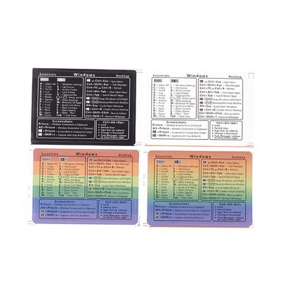 2Pcs Windows/Word Reference Keyboard Computer Shortcut Sticker Adhesive Removable Stickers For Quick Reference Keyboard Guide