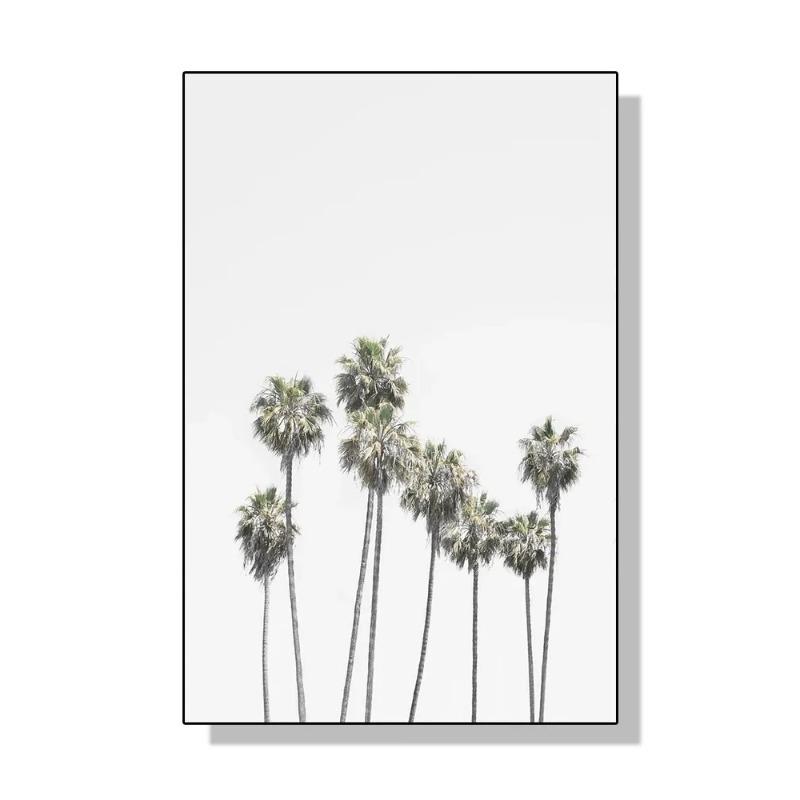 Pink Nordic Summer Holiday Travel Beach Surf Ocean Art Poster Canvas Painting Wall Art for Living Room Bedroom Home Decoration