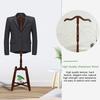 Wood Pedestal Style Coat Stand or Coat Rack Stand Cloth Hanger for Bedroom, Office, Hallway and Entryway