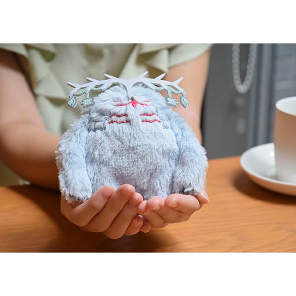 Set of and Yamerunnos Fluffy Charms from Order Fluffy Plush Toys for Festival and 9th Anniversary Plush Mascots 3-Piece Moerunnos, Uminunnos,