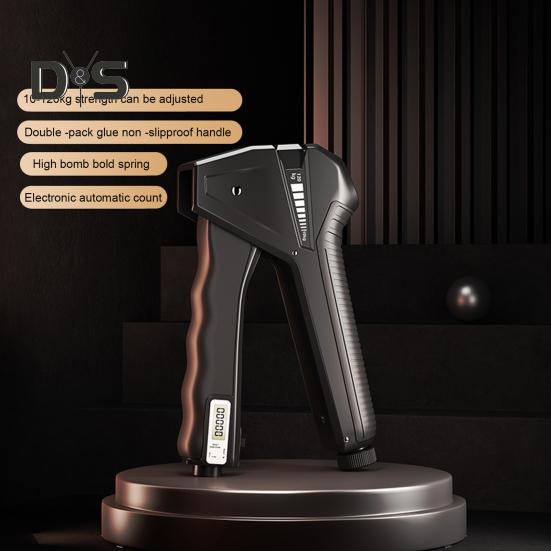 Grip Strength Trainer with Counter 10-120KG Adjustable Men Women Forearm Exerciser Hand Grip Power Strengthener Developer Fitness Equipment