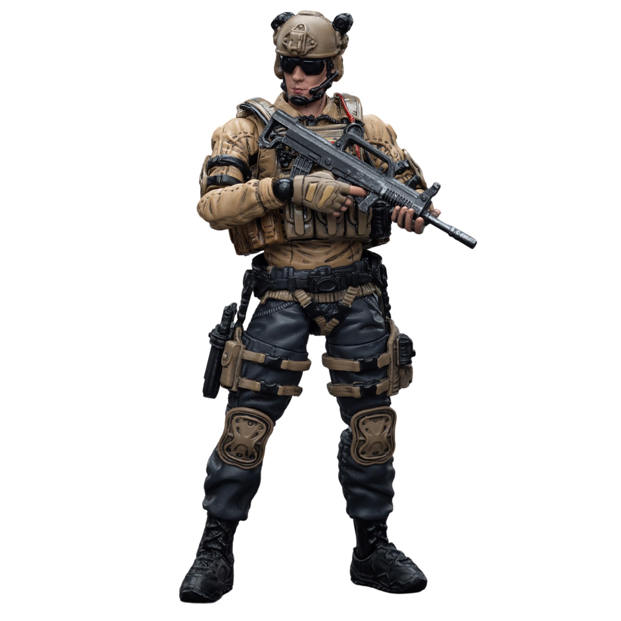 

JOYTOY Military Figure PLA Strategic Support Force Scale PVC ABS Painted Movable Figure 1/18 &
