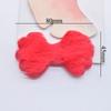 12Pcs 80*45mm Padded Plush Furry Bow Tie Flatback Scrapbooking Ornamnet Patches Accessories DIY Crafts Supplies