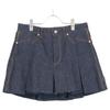 sacai 25-07720 25 Years Indigo Denim Mix Shorts Denim Mini Shorts Bottoms 3 IndigoUsed