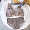 Youthful Lace Underwear Set: Wireless, Adjustable, Anti-Sagging, Side-Breasted Bra.