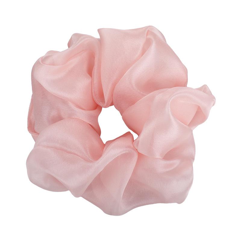 Retro French Large Hair Scrunchies Solid Color Headbands Spring/Summer Sweet Head Rope Female Tie Hair Rubber Bands for Womens
