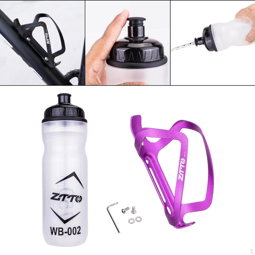 750ml Wasserflaschenhalter Fahrradzubehör Stilvoll Flexibel Universal Aluminiumlegierung Käfig