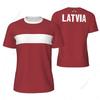 Sports Mesh T-shirt Latvia Flag For Running Bike Soccer Tennis Football Fitness Tees 3D Printed Custom