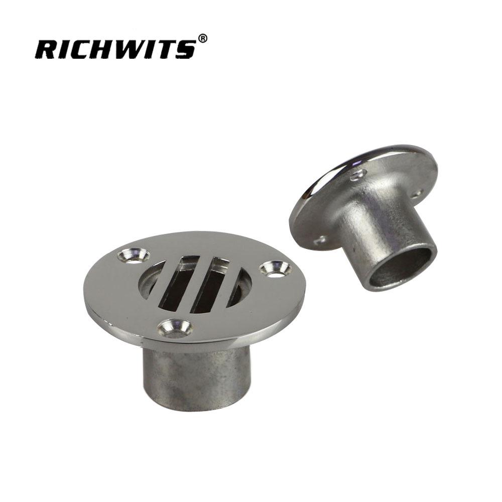 316 Stainless Steel Marine Deck Water Drain Inlet Outlet Yacht Hardware Accessories