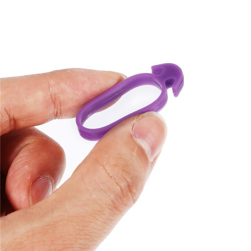 10PCS Silicone Retaining Ring Holder Pastry Bags Cable Tie Sealing Ring Fix 10 Decorative Flower Bag Retaining Ring Cake Tools