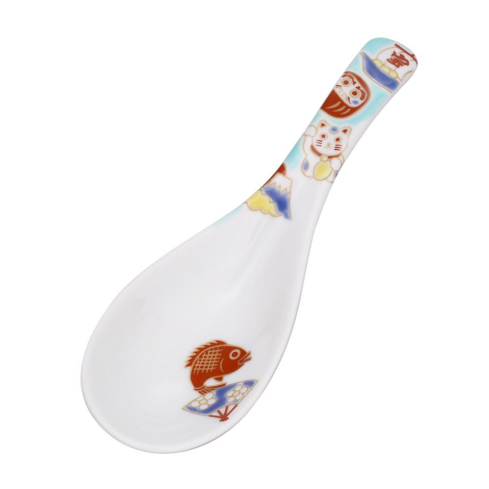 

Кутани традиционный счастливый благословенный свадебный сувенир Японская посуда/Кутани Госай/Ремесло Хокурику/Милая ложка/половник, талисман, предмет, коллекция, 14 см,
