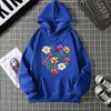 Winter Women's Hoodie High Street Unisex Style Double Pockets Sweatshirts Outerwear Plus-Size Women's Clothing