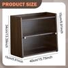 Countertop Storage Cabinet Counter Classic with Sliding Door Desktop Organizer for Bathroom