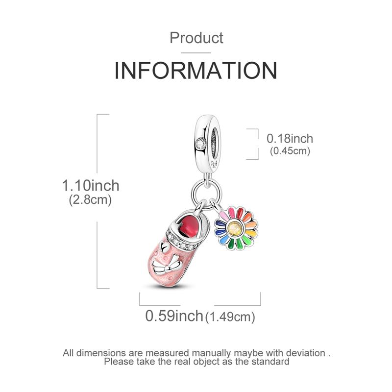 Original Charms Copper Colorful Sunflower Pendants Fit Charms Plata Bracelets For Women Women Jewelry Making Diy