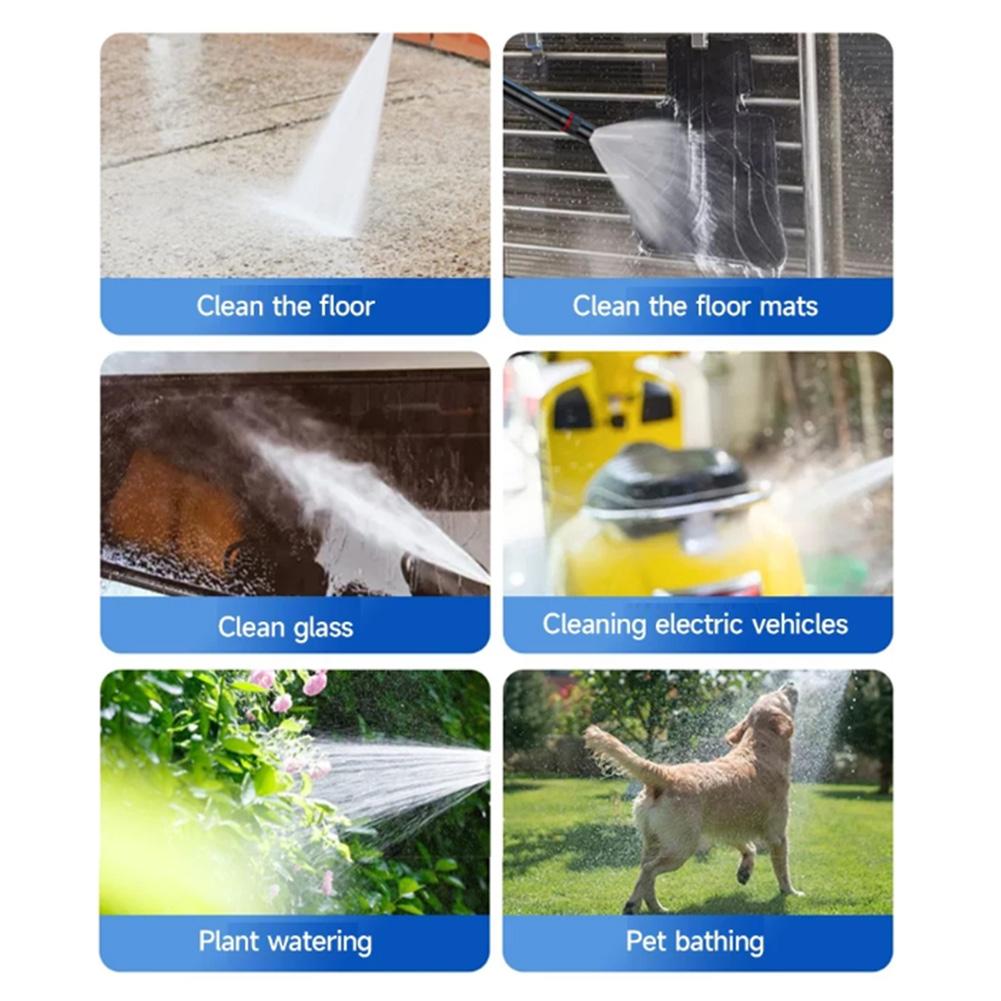 Pistol de pulverizare de înaltă presiune pentru spălat auto cu furtun de 10 m Pistol de apă de grădină Pulverizator de furtun de apă din metal multifuncțional pentru spălarea mașinilor