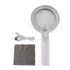 Double Lens Magnifier 10X & 5X Handheld Magnifier Magnifying Glass Lens Large Diameter 3 Brightness Levels for