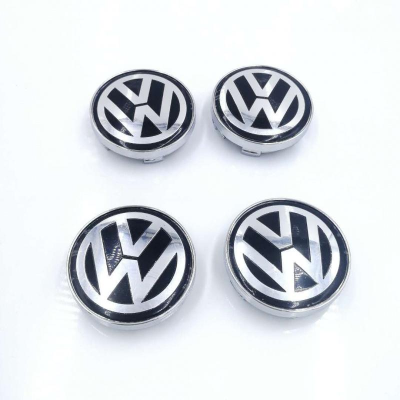 HIJK1 4pcs 55mm 56mm 65mm 70mm Car Wheel Center Caps Hubcap Cover for VW Volkswagen Jetta MK5 Golf Passat styling 3B7601171 1J0601171