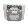 Faux Crystal Chandelier 3 Color Temperature Crystal Ceiling Light Modern Flush Mount Light  Hallway