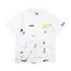 Cross-border European and American Trendy Brand GALLERY DEPT Hand-painted Colorful Graffiti Printed Short-sleeve T-shirt for Men and Women, High Stree