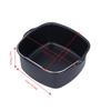 Iron Air Fryer Baking Pan Dishwasher Safe Stainless Steel Handle Cake Mold Non-Stick Food Grade Square Air Fryer Pan Microwave