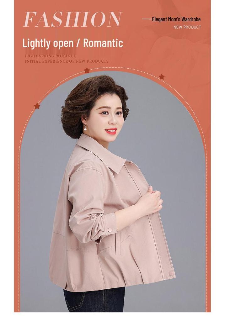Spring & Autumn 2026 Casual Jacket for Middle-aged & Elderly Women - Stylish, Age-reducing Loose Fit, Perfect for Mother's Day.