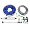 Battery Powered Sprayer with 3 Nozzles Retractable Wand High Pressure Electric Sprayer for Garden Lawn Yard 9L Bucket