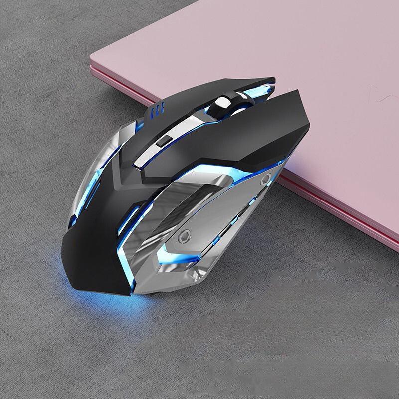 Gaming Mouse Rechargeable 2.4GWireless Bluetooth Mouse Mute Ergonomic Mouse for Computer Laptop LED Backlit Mice