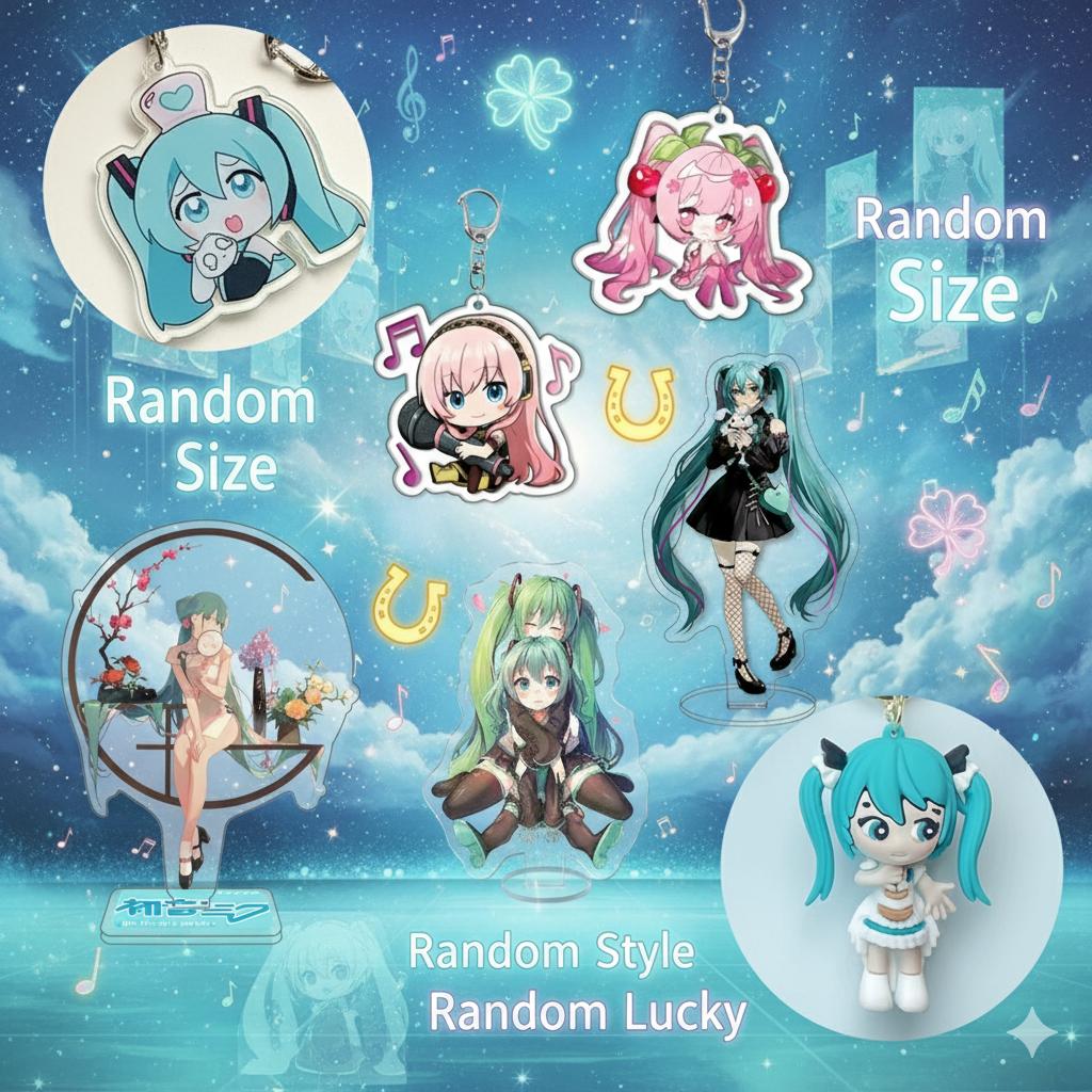 

Hatsune Miku Princess Acrylic Keychain Virtual Idol Diy Pendant Anime Figure Collectible Gift For Fans Cosplay Accessory