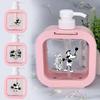 500ml Large Capacity Press Lotion Bottle Portable Foam Split Bottles Refillable Bathroom Lotion Bottle Classic Mouse Pattern