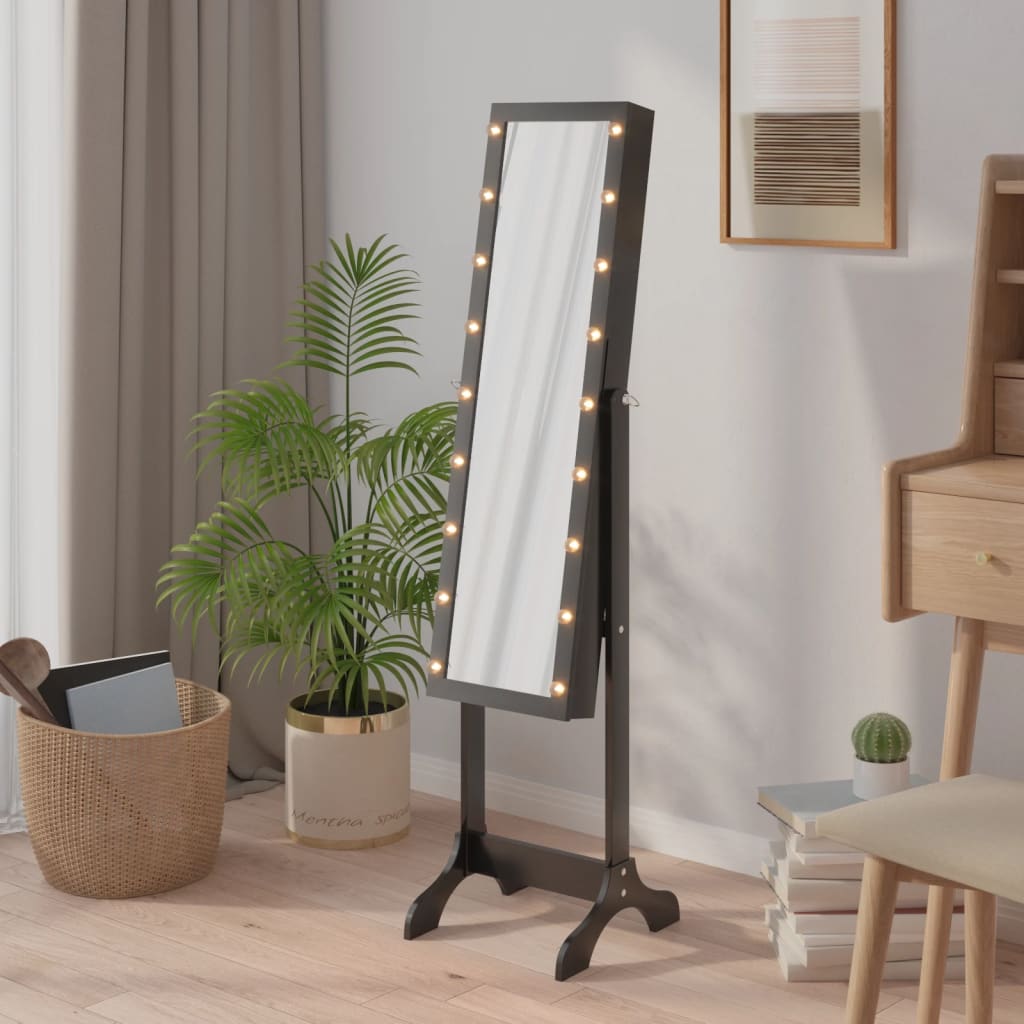 Vidaxl Stehleuchte mit LED, Schwarz, 34x37x146 cm