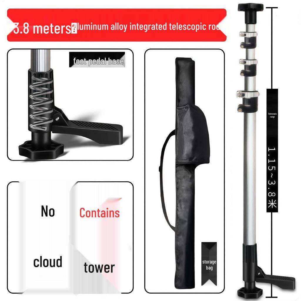 Adjustable Aluminum Alloy Ceiling Infrared Support Rod with Universal Pan Tilt