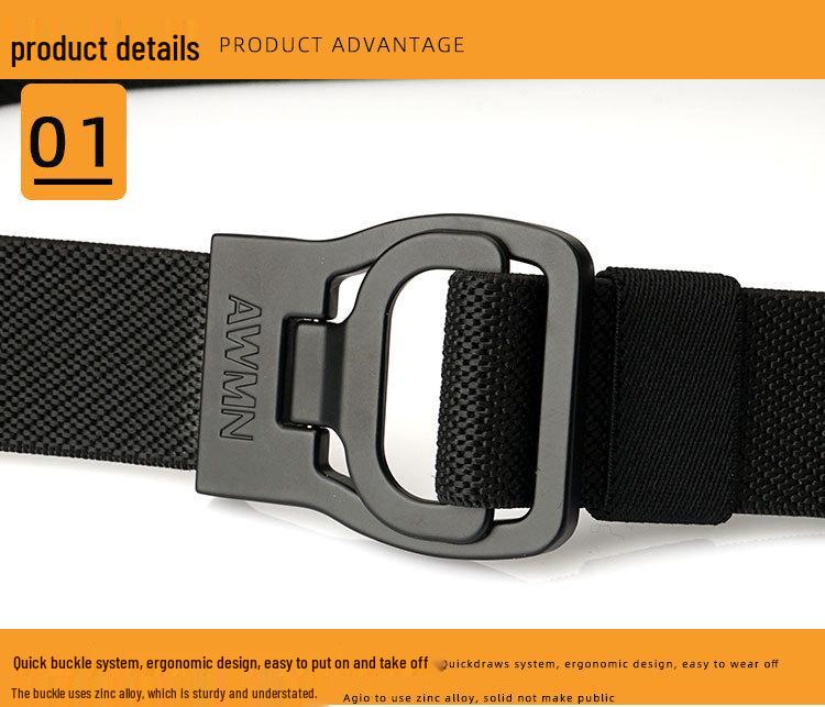 2025 Męski pasek elastyczny 3,4 cm z automatyczną klamrą - Casualowy, outdoorowy i biznesowy styl skórzany pleciony