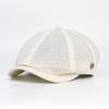 Spring Summer Breathable Mesh Newsboy Caps Men Woman Casual Beret Flat Ivy Cap Soft Solid Driving Fashion Peaked Cap Unisex