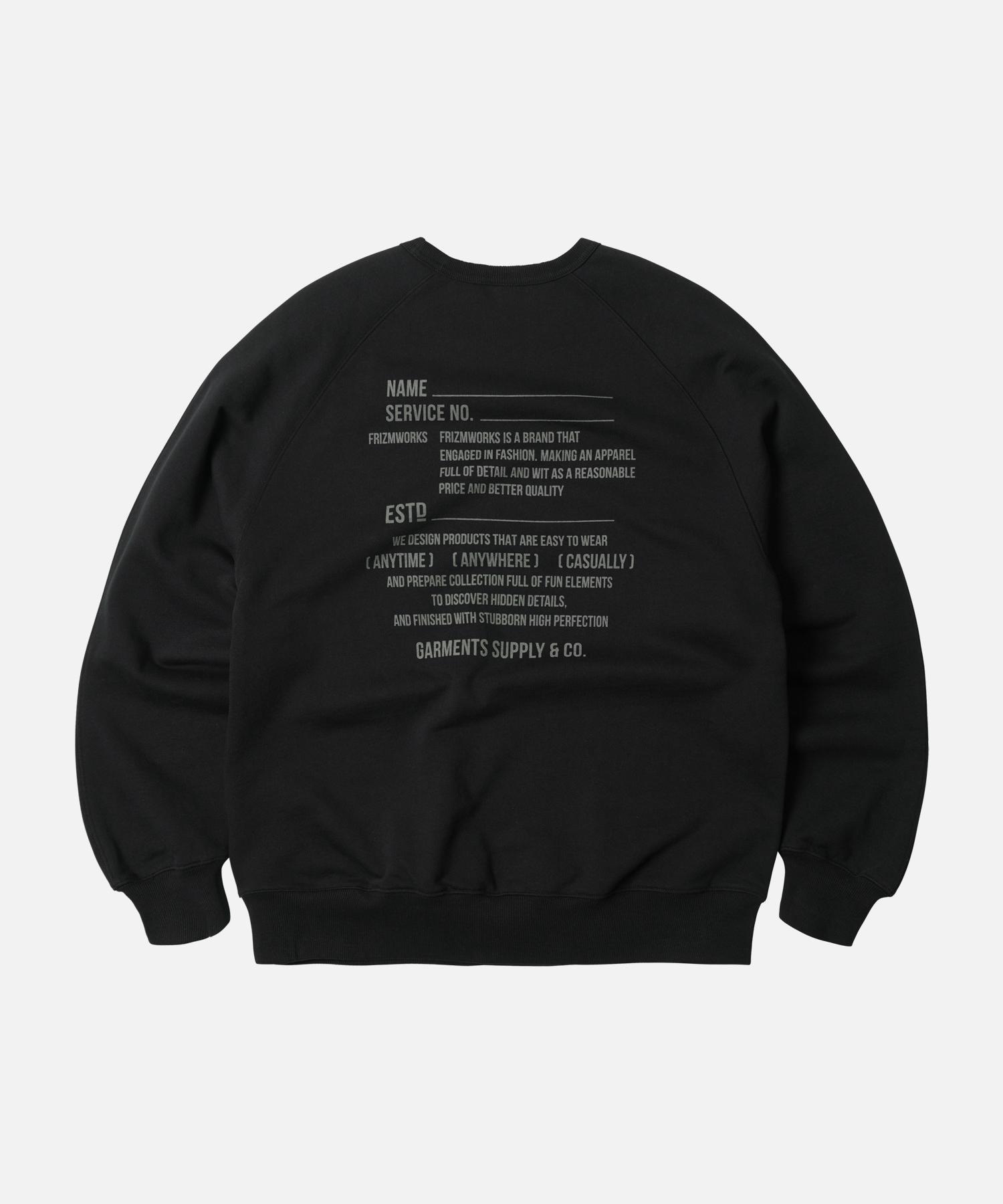 Свитшот с сервисным лейблом Prism Works _ Черный Black/Xl
