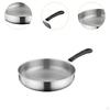 Camping Frying Pan Deep Fry Non Stick Stainless Steel Skillet for Fishing RV