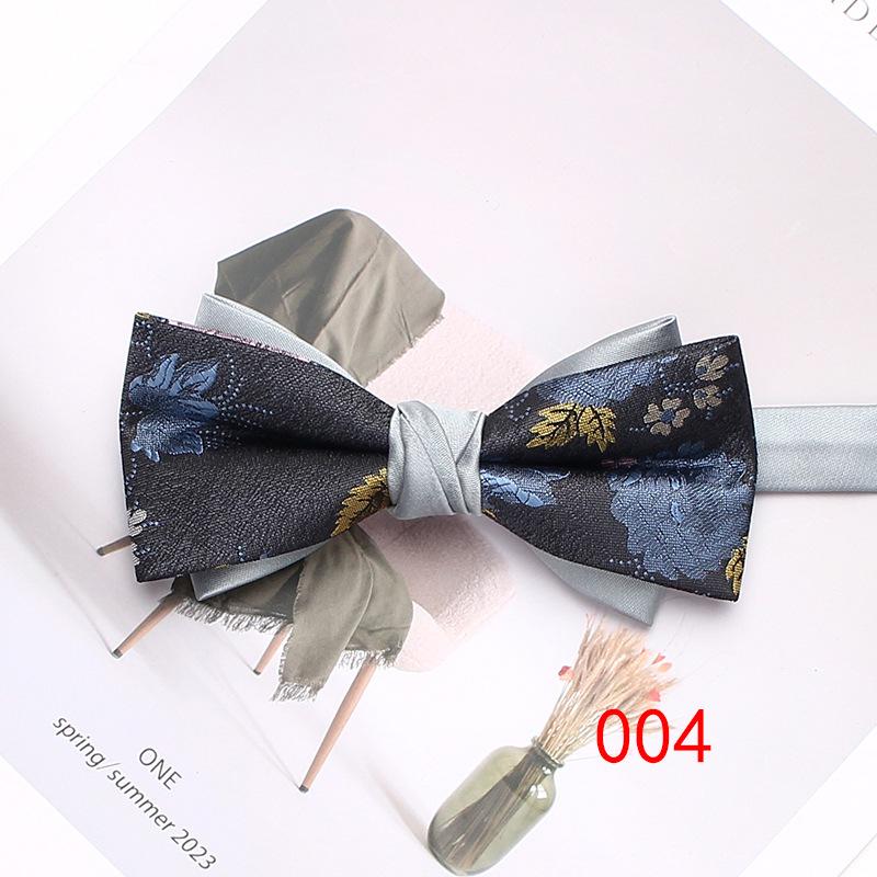 Rael Striped Bow Tie Plaid Polyester Bow Tie Men'S Casual Shirt Accessories Bow Tie