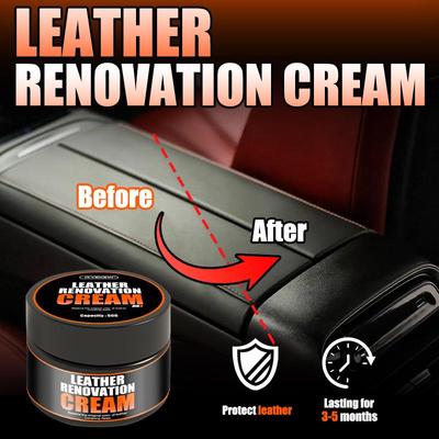 Krem Ryekew do Pielęgnacji Skórzanych Foteli Samochodowych - Czyszczenie i Konserwacja Skóry do Renowacji Wnętrza