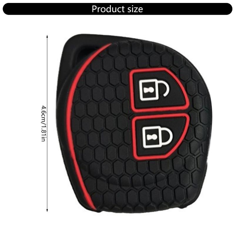 Silicone Remote Car Key Case Cover Remote Key Fob Auto Remote Key Case Accessories Car Key Fob 2 Buttons