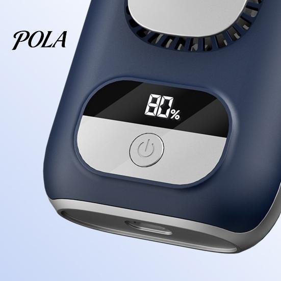 High Air Volume Fan Portable Waist with LED Display 5-Speed Strong Airflow Cooling Low Noise Rechargeable Lightweight Belt Clip Cooler Long-lasting