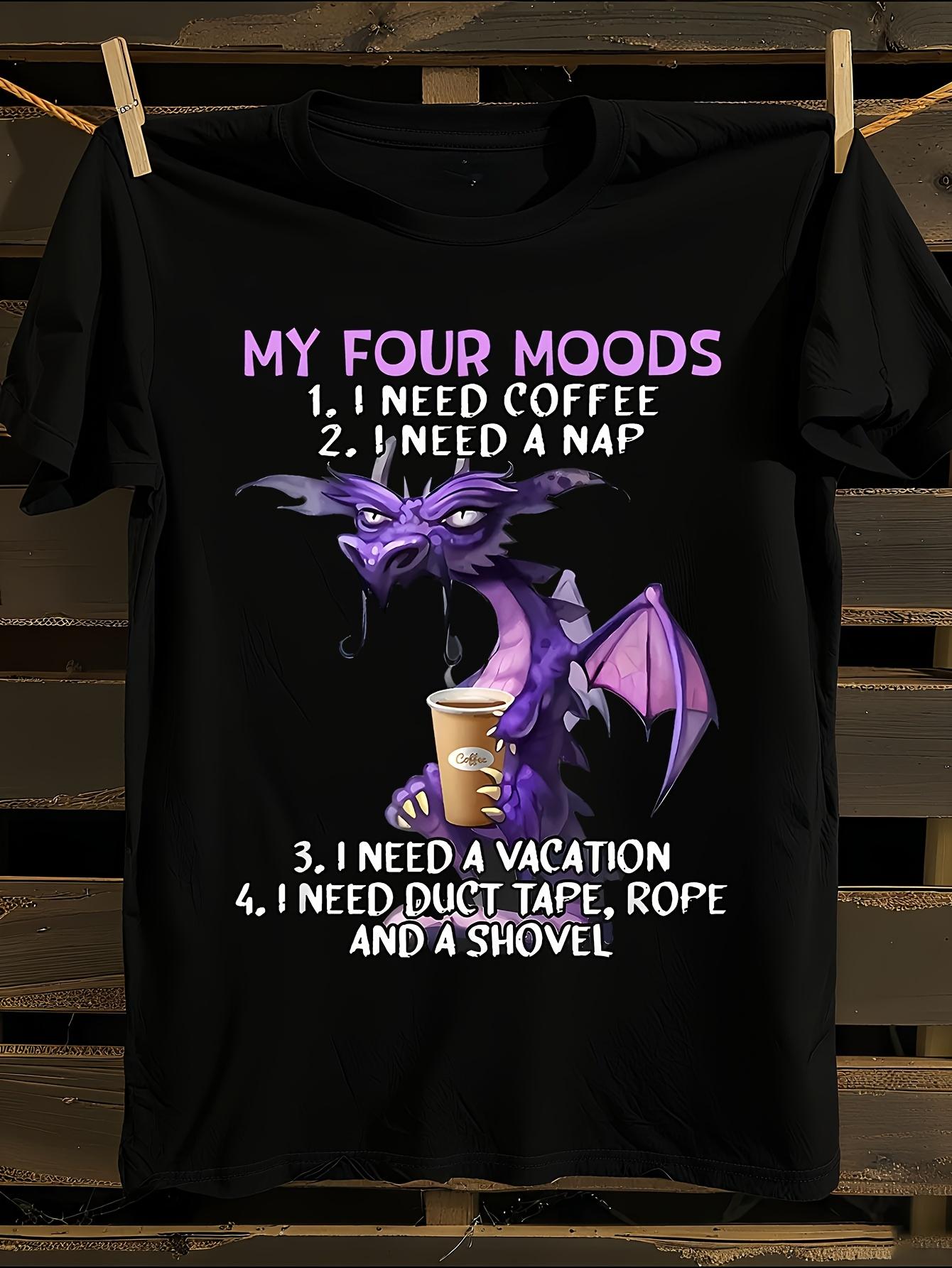 Funny Dragon Coffee Lover T-Shirt XXXXL