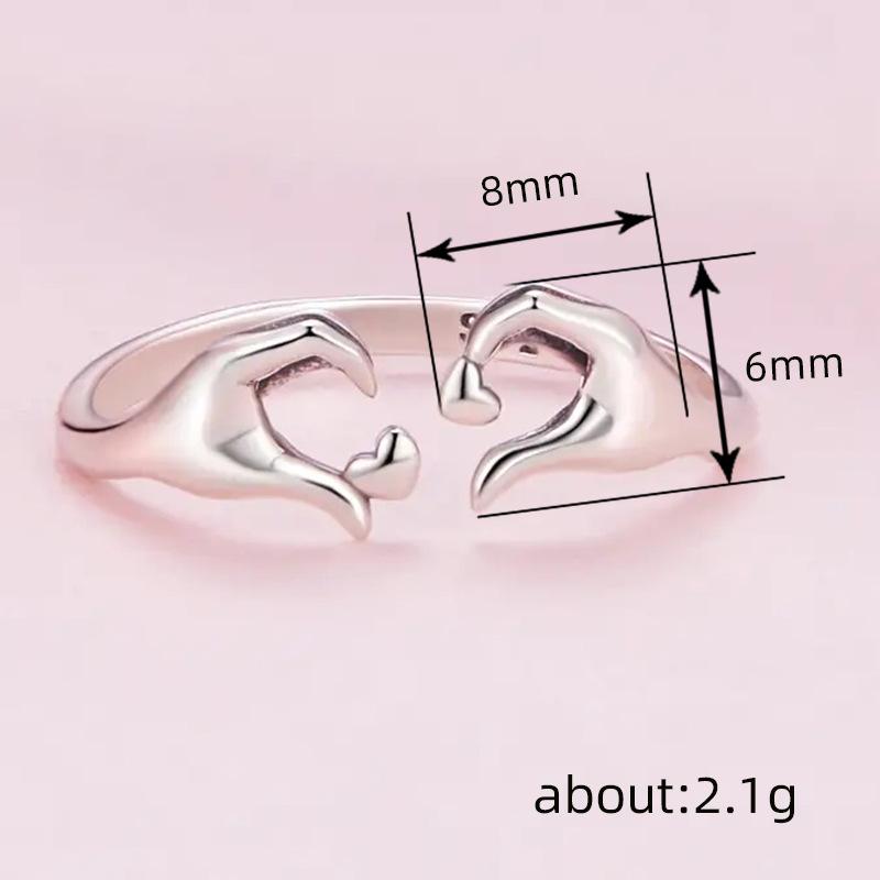 European And Korean Fashion Than Heart Ring Women, Couple Gift Boys Gift Ring, Popular Simple Finger Ring