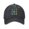 Vintage Radiohead Musik Baseballkappen für Männer Frauen Used Gewaschen Snapback Hut Hip Hop Street Band Outdoor Trainingskappen Hut