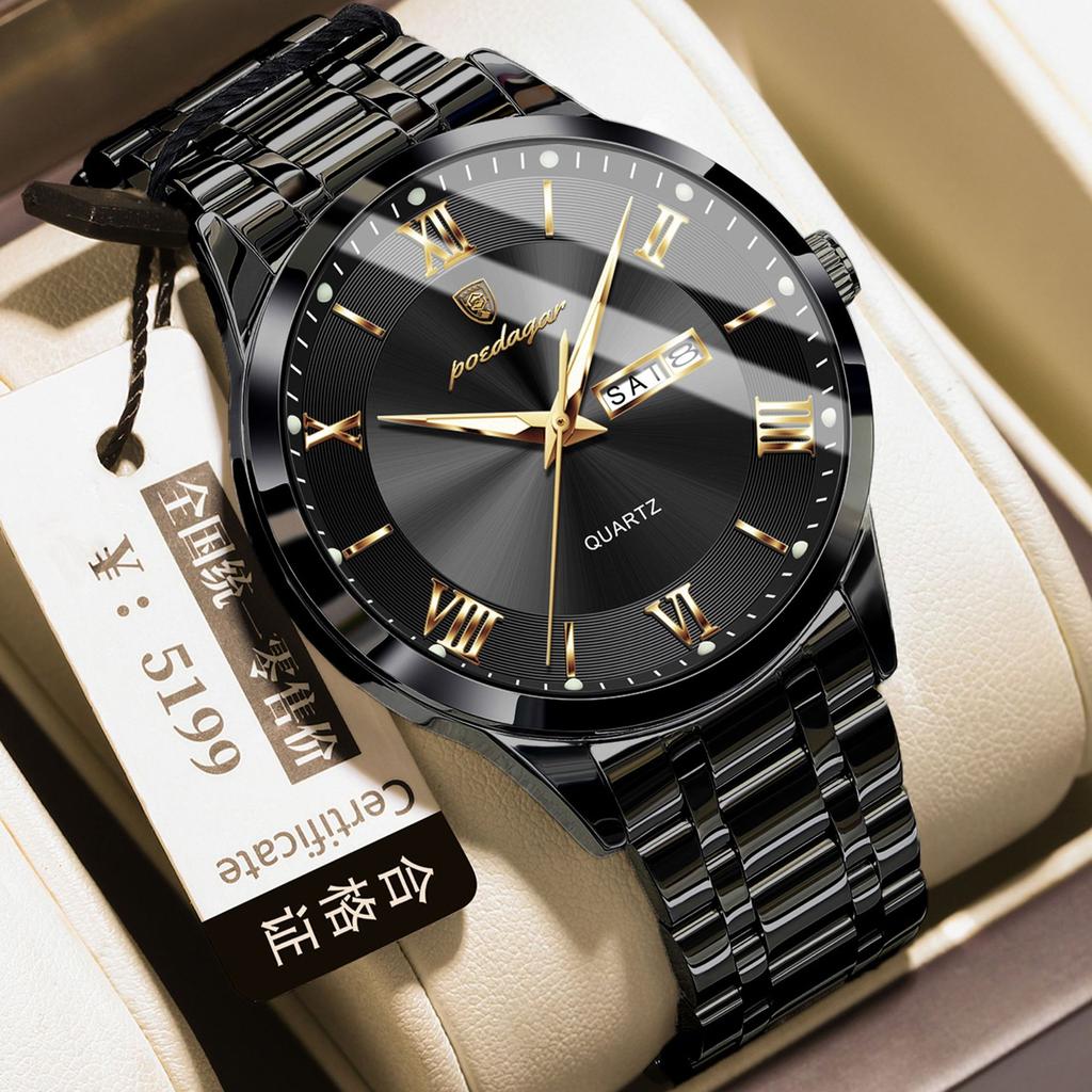 Ultra-Thin Men'S Watch Waterproof Luminous Calendar Watch